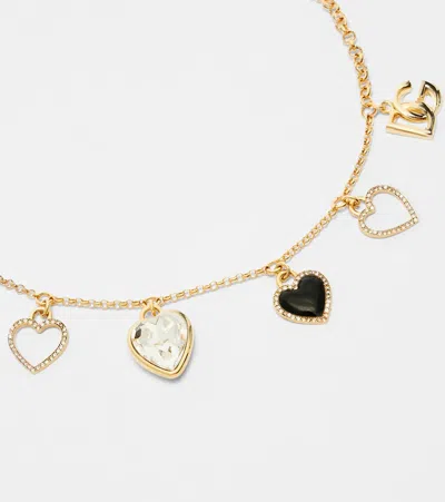 Dolce & Gabbana Women Italian Tailored Bracelet With Heart-shaped Charms In Gold