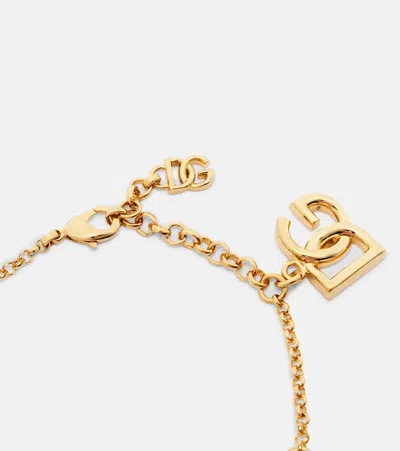 Dolce & Gabbana Women Italian Tailored Bracelet With Heart-shaped Charms In Gold