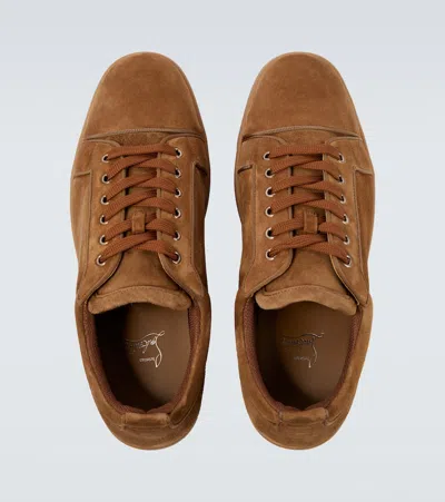 Christian Louboutin Brown Suede Trainer
