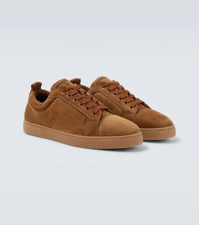 Christian Louboutin Brown Suede Trainer