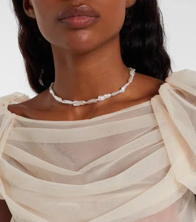 薄纱中长连衣裙