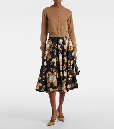 Dolce & Gabbana Suede And Nappa Leather Slingback In Sand