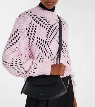 Jil Sander Small Crossbody Bag Adjustable Strap In Black