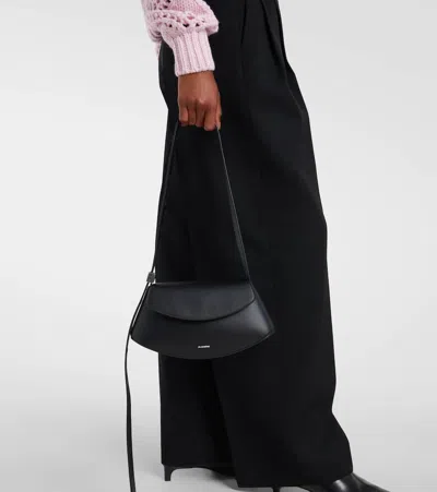 Jil Sander Small Crossbody Bag Adjustable Strap In Black