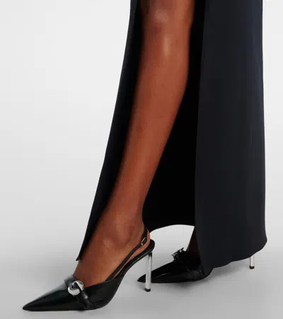 Coperni Garter Cotton-blend Jersey Maxi Skirt In Black