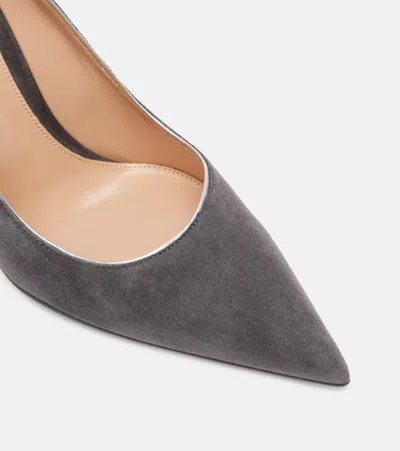 Gianvito Rossi Suede Pointed Toe Pumps In Multi