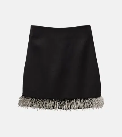 Simkhai Embellished Dua Mini Skirt In Black