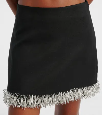 Simkhai Embellished Dua Mini Skirt In Black
