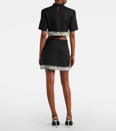 Simkhai Embellished Dua Mini Skirt In Black