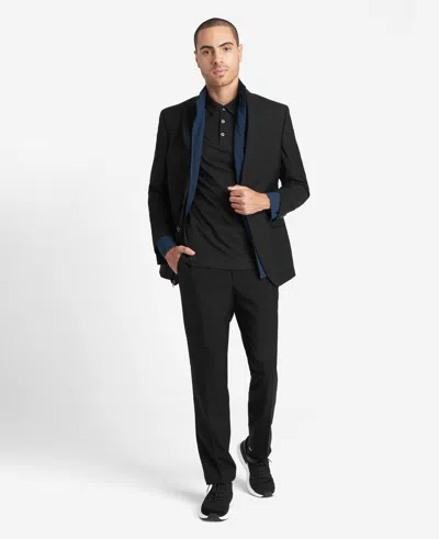 Reaction Kenneth Cole Travel-ready Modern-fit Stretch Suit Separate Jacket In Black