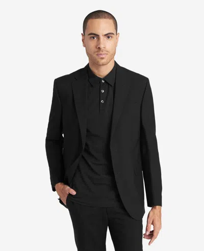 Reaction Kenneth Cole Travel-ready Modern-fit Stretch Suit Separate Jacket In Black