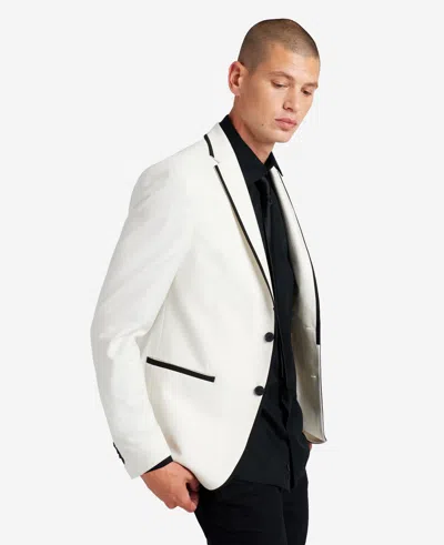 Kenneth Cole Ready Flex Contrast-trim Chuck Dinner Jacket In Yellow
