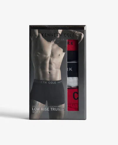 Kenneth Cole Cotton Stretch Trunks 3-pack In Multi