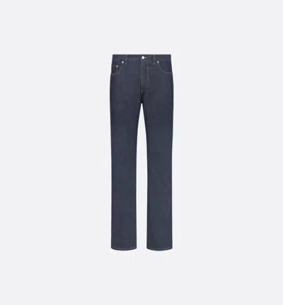 Dior Ling Jeans In Cotton Denim In Blue