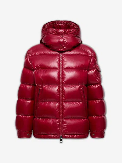 Moncler Maire Short Down Jacket With Hood In Red