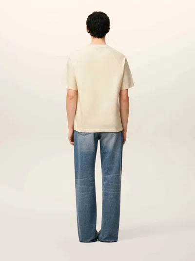 Ami Alexandre Mattiussi Ami Paris Embroidered T-shirt In Neutral