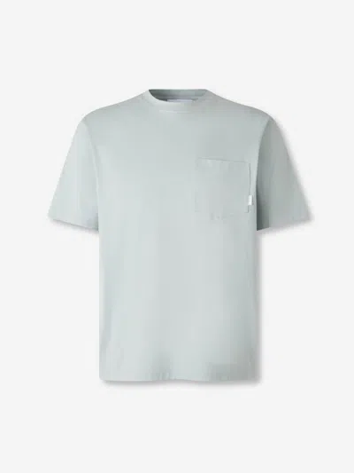 Lardini Cotton T-shirt Pocket In Blue
