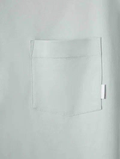 Lardini Cotton T-shirt Pocket In Blue