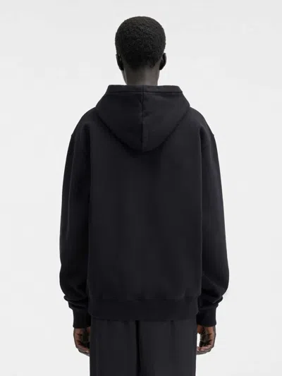 Jacquemus Cotton Fabric Hoodie With Long Sleeves In Black