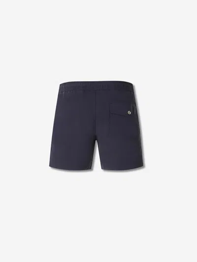 Moncler Swim Shorts With Elastic Waistband And Pockets In Blue