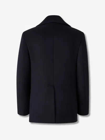 Givenchy Double-breasted Coat Featuring Front Pockets In Black