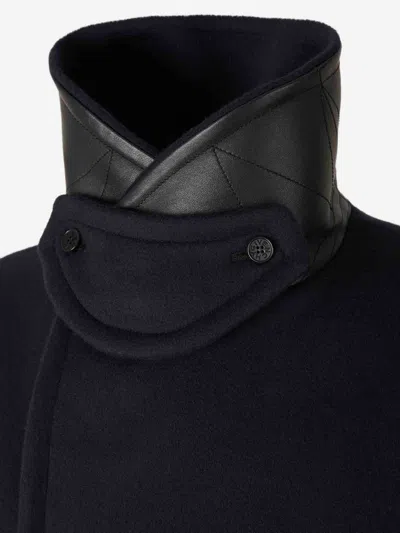 Givenchy Double-breasted Coat Featuring Front Pockets In Black