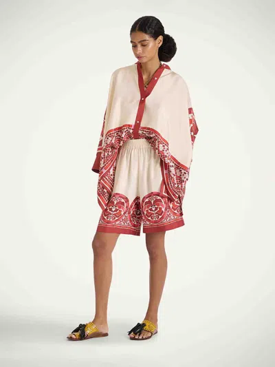 La Doublej 'foulard' Silk Shirt In White