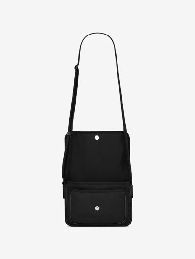 Saint Laurent Men's Niki Nylon Messenger Small Bag In Black