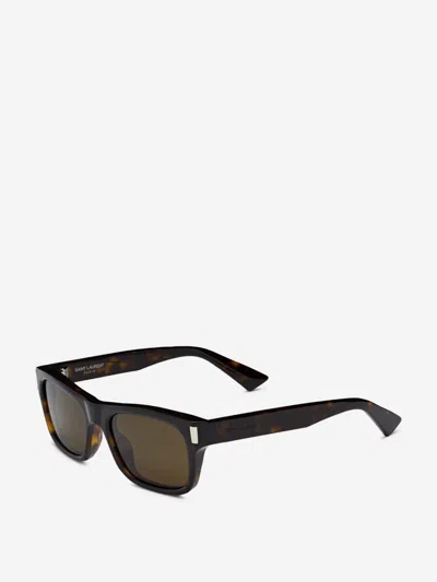 Saint Laurent Square Sunglasses In Black