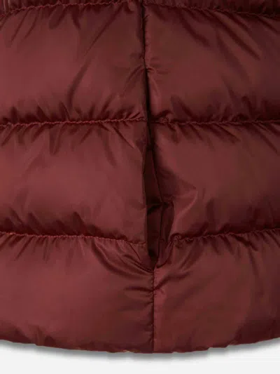 Herno Padded Vest Hood In Burgundy