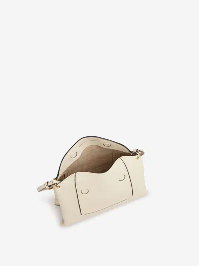 Wandler Penelope Slouch Leather Shoulder Bag In Neutral
