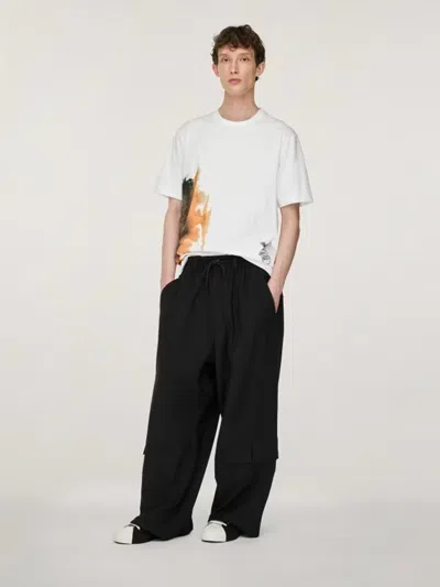 Y-3 Adidas Short Sleeve T-shirt In White