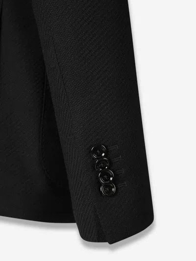 Lardini Two-button Herringbone Blazer In Blue