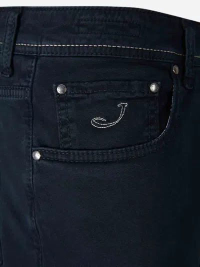 Jacob Cohen Embroidered Jeans In Blue