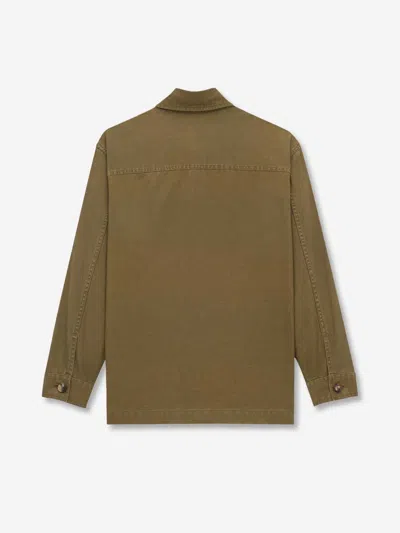 Saint Laurent Overshirt In Green
