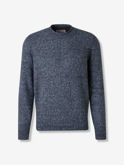 Brunello Cucinelli Alpaca Wool Silk Blend Pullover In Gray