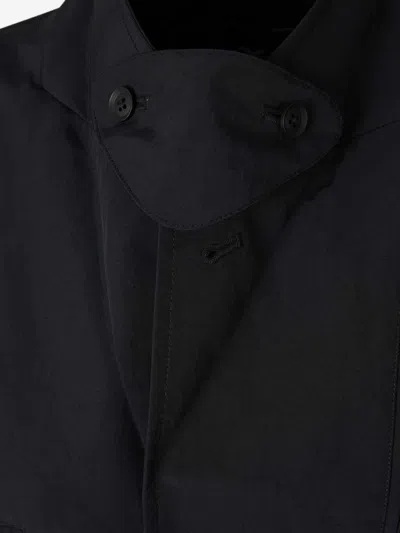 Y-3 Button-fastening Besom-pocket Jacket In Black