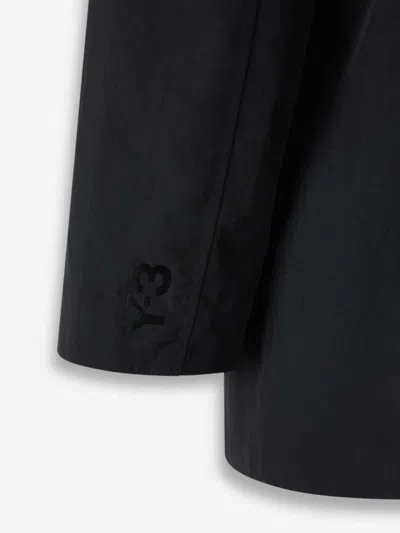 Y-3 Button-fastening Besom-pocket Jacket In Black