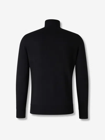 Canali High Neck Sweater In Black