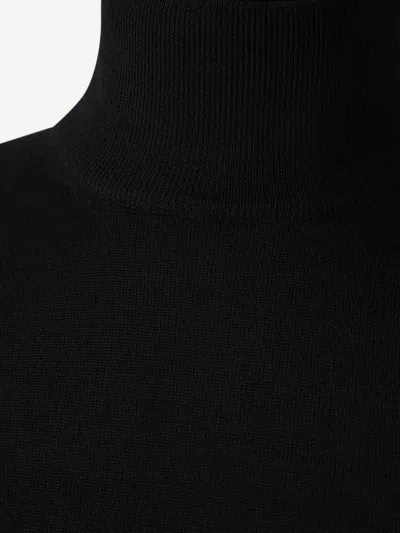 Canali High Neck Sweater In Black