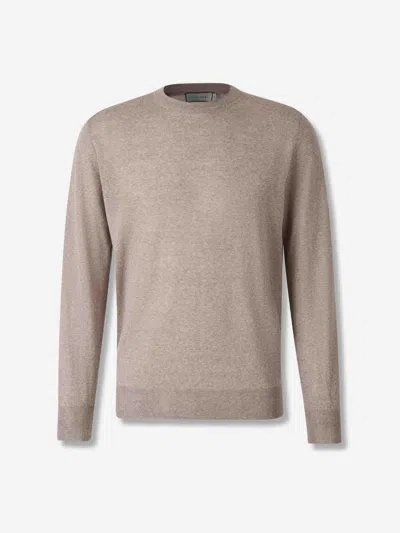 Canali Round-neck Sweater In Gray