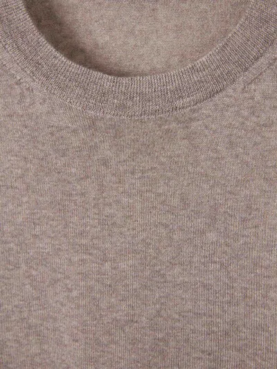 Canali Round-neck Sweater In Gray