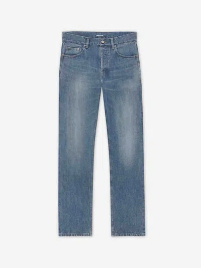 Saint Laurent High-rise Denim Jeans In Blue