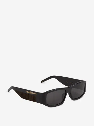 Casablanca Rectangular Sunglasses In Black