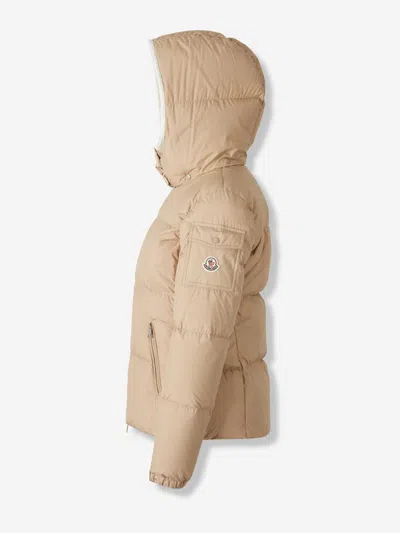 Moncler Tan Fourmines Short Down Jacket In Brown