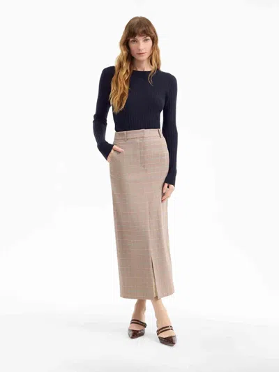 Veronica Beard Cheval Ribbed Crew-neck Sweater In Blue