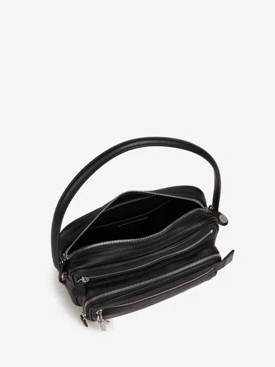 Acne Studios Camero Medium Embellished Textured-leather Tote Bag In Black