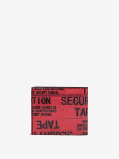 Balenciaga Tape Type Square Folded Wallet In Red