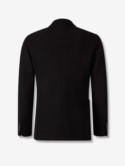 Boglioli Double-breasted Wool Blazer In Black