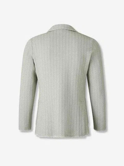 Lardini Herringbone Two-button Blazer In Neutral